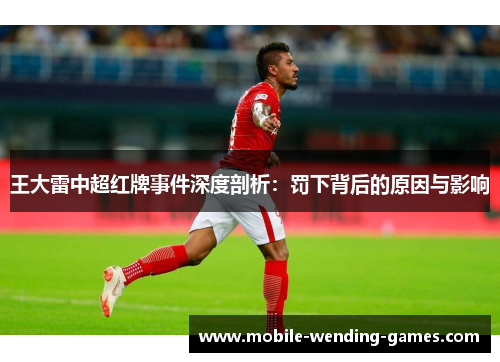 王大雷中超红牌事件深度剖析：罚下背后的原因与影响
