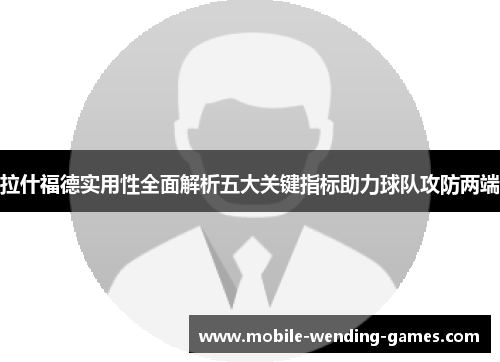 拉什福德实用性全面解析五大关键指标助力球队攻防两端